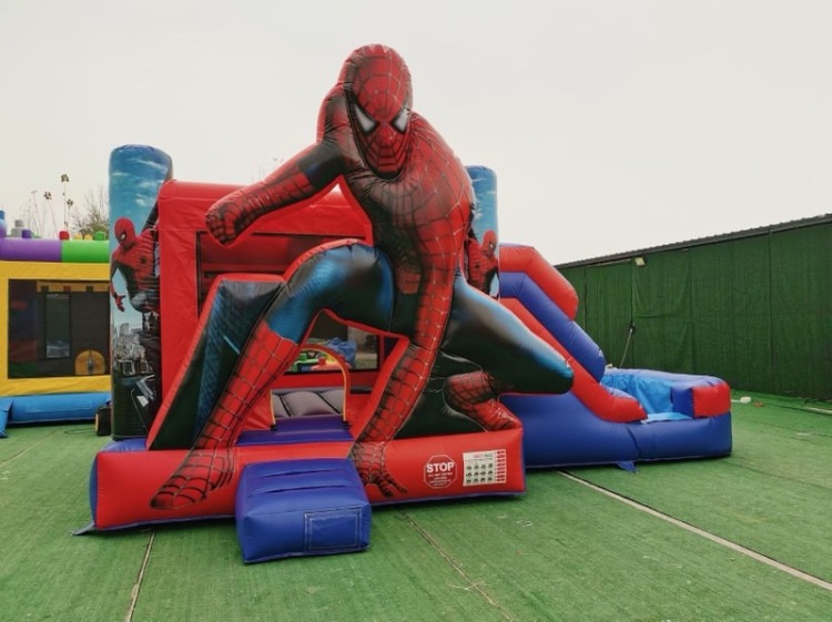 Spiderman Bounce House W/Slide (Dry)