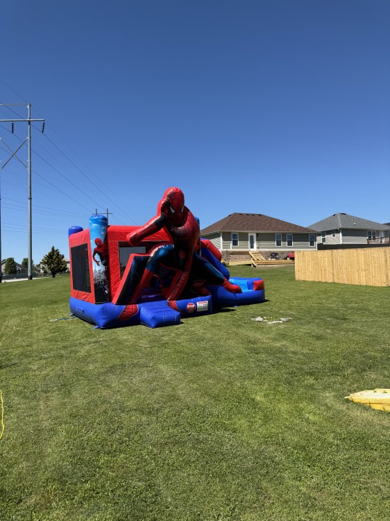 Spiderman Bounce House W/Slide (Wet/Dry)