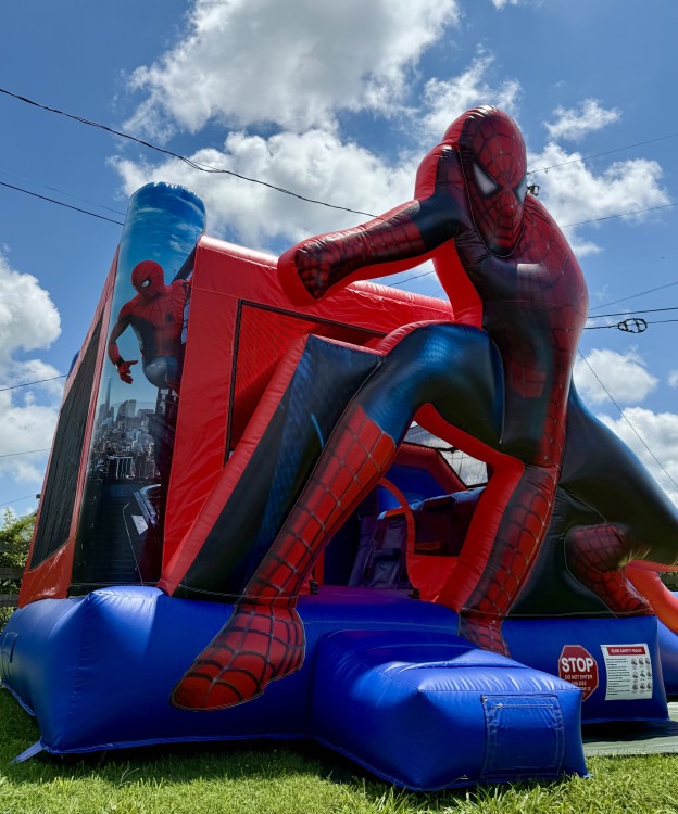 Spiderman Bounce House W/Slide (Wet/Dry)